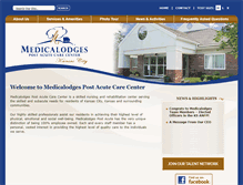 Tablet Screenshot of medicalodgespostacutecare.com